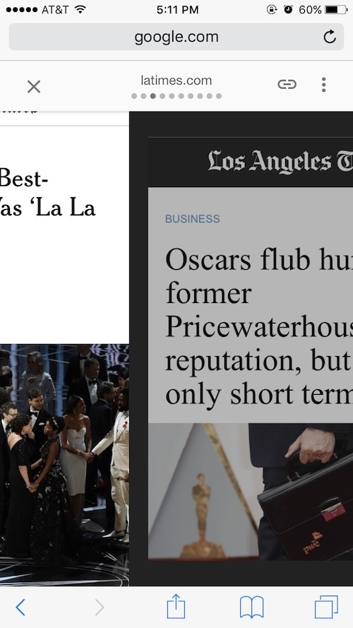 AMP carousel on Google search