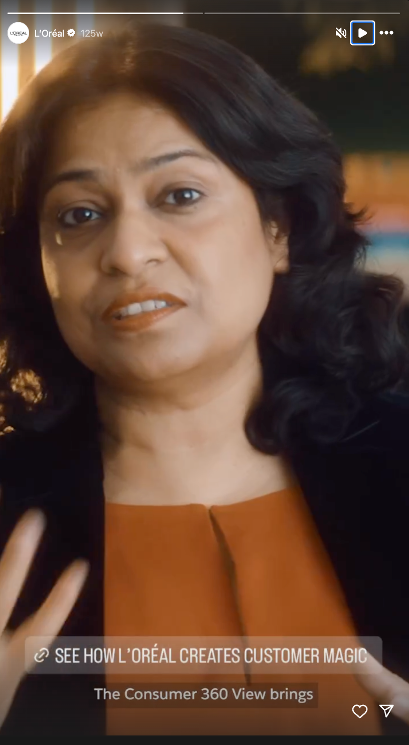 L'Oréal Instagram story