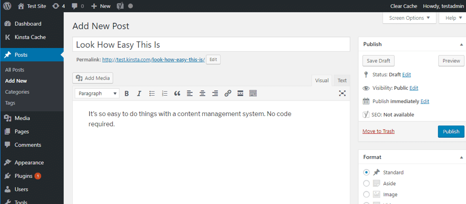 WordPress: Add New Post