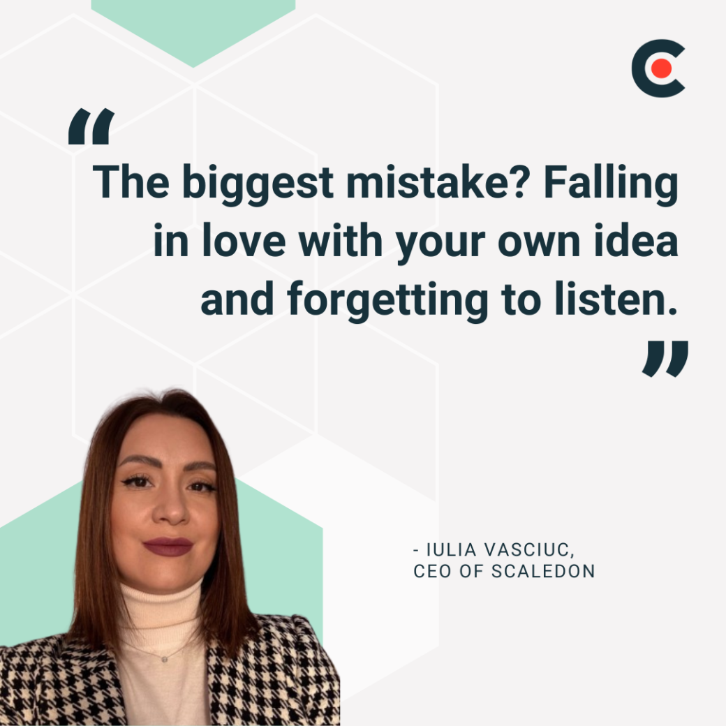 Iulia Vasciuc, CEO of ScaledOn