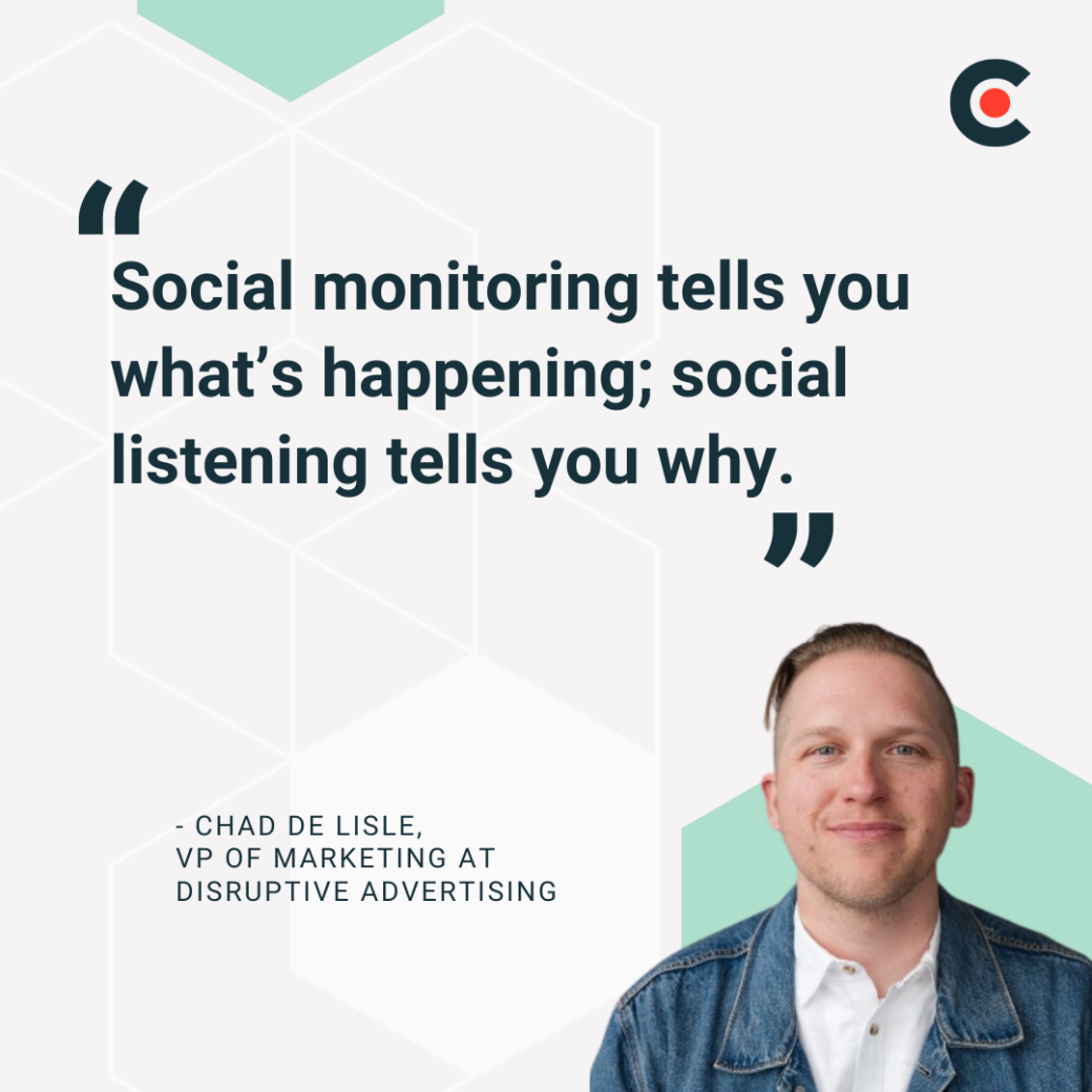 Chad de Lisle, VP of marketing at Disruptive Advertising