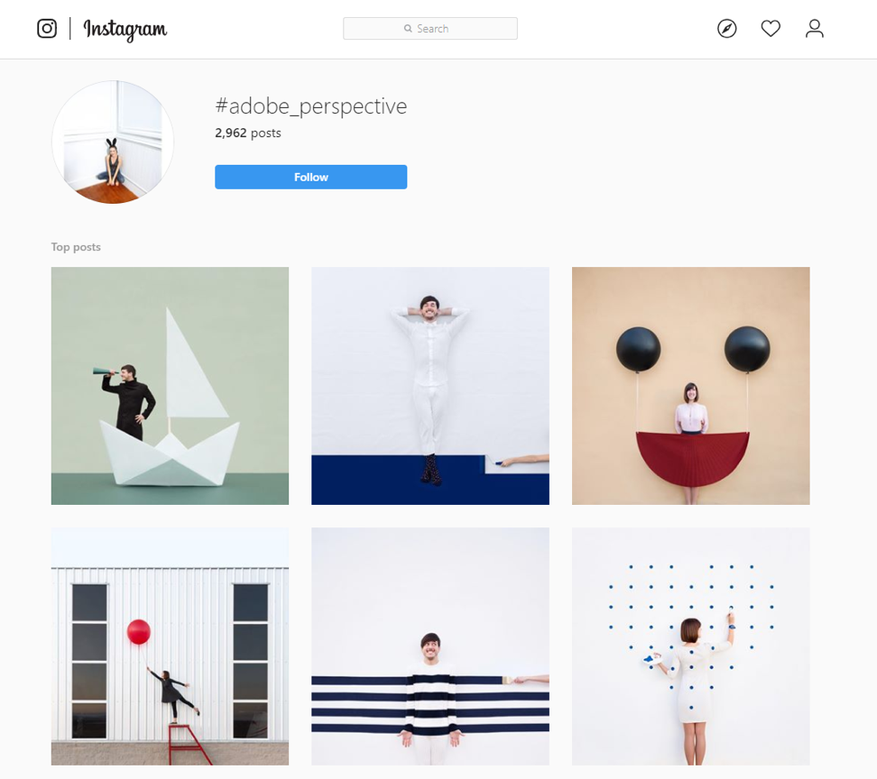 #adobe_perspective instagram campaign