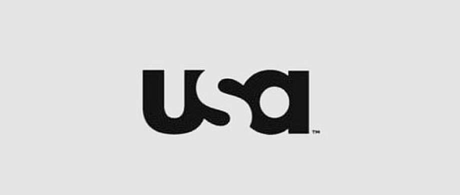 USA Network uses negative space to create an eye-catching logo 