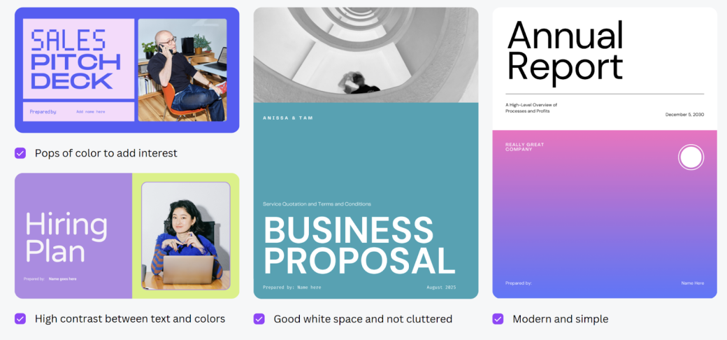 Canva's brand collaterals