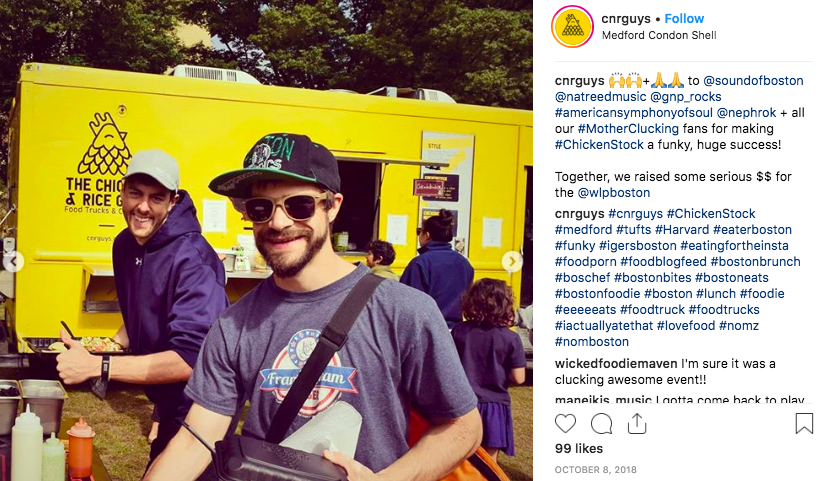 In 2018, Chicken & Rice Guys sponsored a charity concert called 