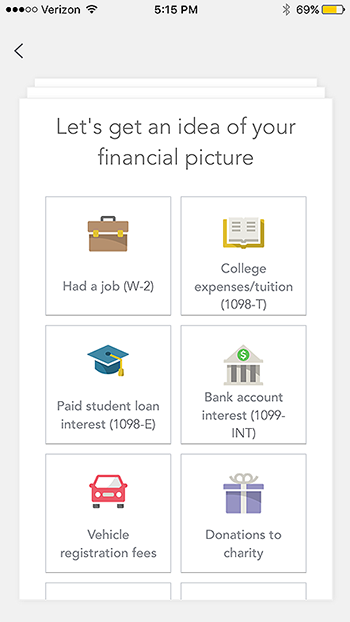 TurboTax user onboarding process