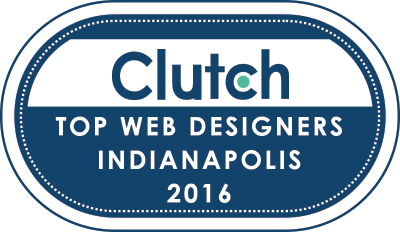 top web designers Indianapolis Clutch badge