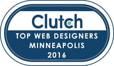 top web designers Minneapolis Clutch badge