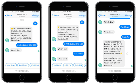 examples of chatbots in action
