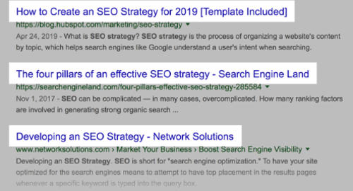 top SERP pages for SEO strategy