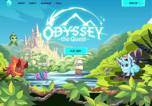 Branding Package Example: Creative Website for Odyssey NFT