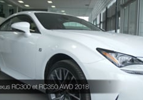 Video Production Package Example: Lexus - RC300 et RC 350 2018