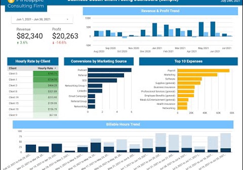 BI & Big Data Consulting & SI Package Example: Business Coach Dashboard