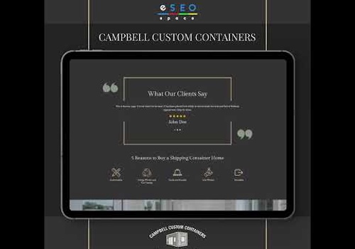 Web Design Package Example: Creative Construction Company
