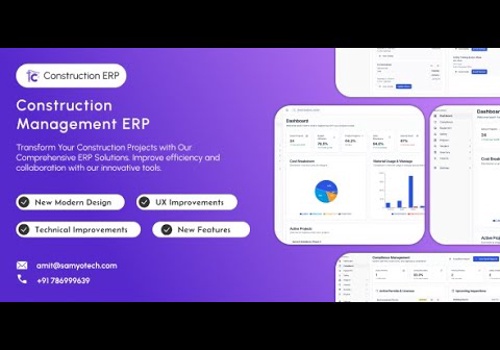 Custom Software Development Package Example: Construction ERP System