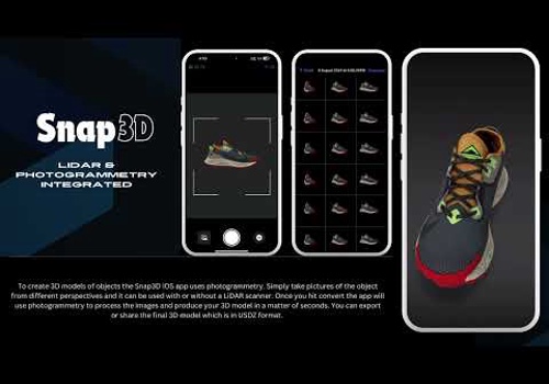 Mobile App Development Package Example: Snap 3D