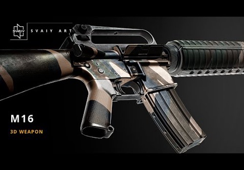 Video Production Package Example: M16 Assault Rifle | 3D Weapon