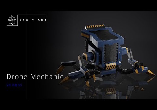 Video Production Package Example: Drone Mechanic | 3D Character