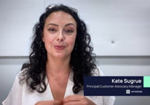 Video Production Package Example: Intercom Testimonial for Testimonial hero