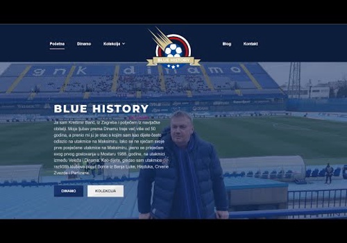Web Design Package Example: Blue History Website