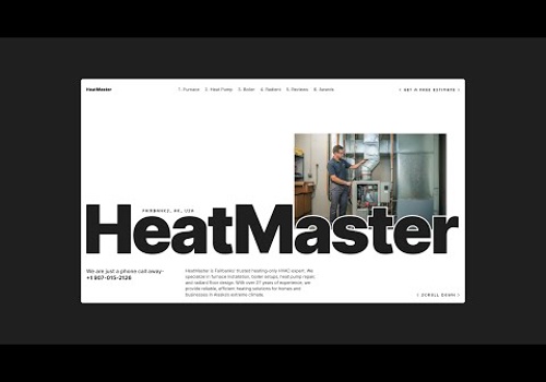 Web Design Package Example: HeatMaster- Heating Solution