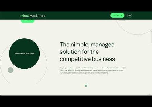 Branding Package Example: Mind Ventures Premium website