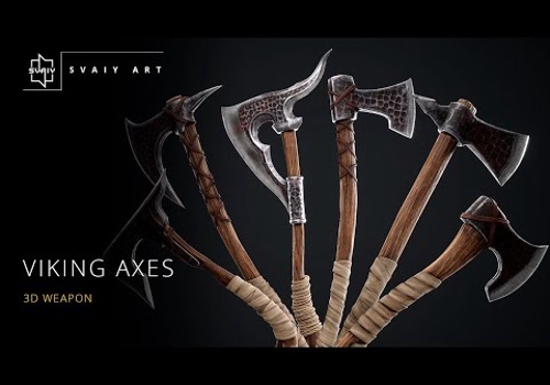 Video Production Package Example: Viking Axes | 3D Weapon