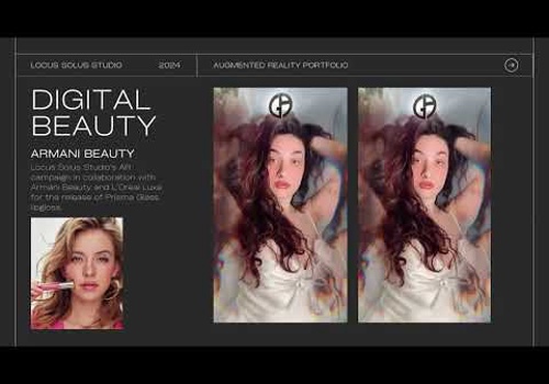 Advertising Package Example: Armani Beauty - Prisma Glass