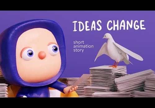Graphic Design Package Example: “Ideas Change” – a touching story about ideas
