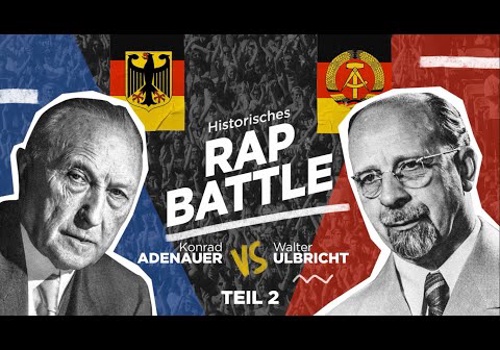 Video Production Package Example: Rap Battle Konrad Adenauer vs. Walter Ulbricht.