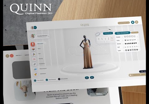 UX/UI Design Package Example: Quinn Digital Fashion 3D Platform