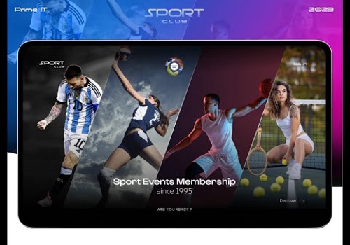 Web Development Package Example: Sport Club