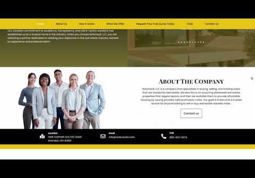 Web Design Package Example: Note Vertex