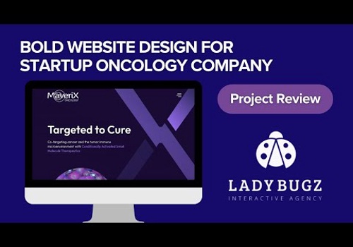 Web Design Package Example: Bold Website for Groundbreaking Oncology Startup