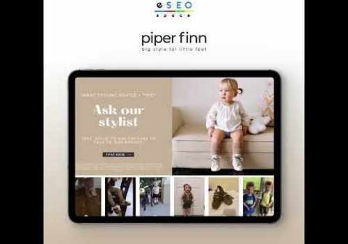 Web Design Package Example: Children's Apparel Website Design