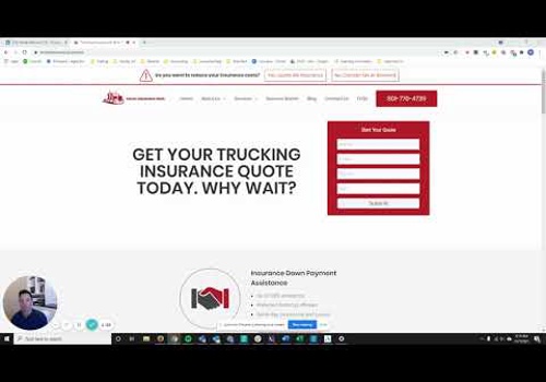 Search Engine Optimization Package Example: SEO & Marketing For Truck Insurance Company