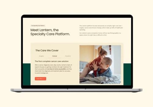 Web Design Package Example: Lantern – Website for Specialty Healthcare