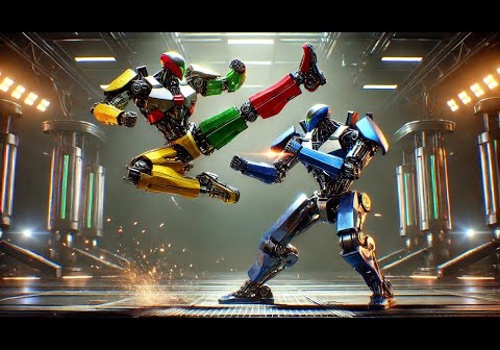 Mobile App Development Package Example: STEEL TITANS - 3d fighting game