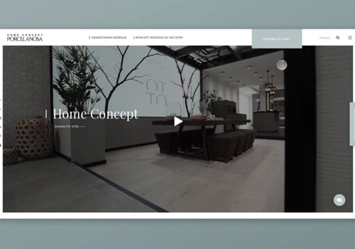 Web Design Package Example: Porcelanosa / WordPress design and development