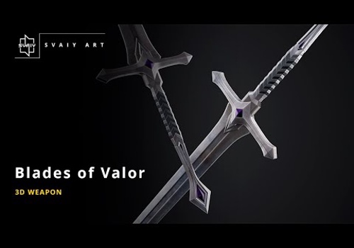 Video Production Package Example: Blades of Valor | 3D Weapon