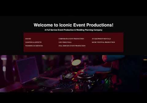 Web Design Package Example: Iconic Event Productions