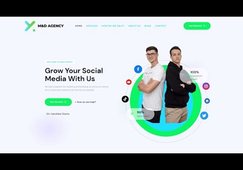 Web Design Package Example: M&D Agency Website