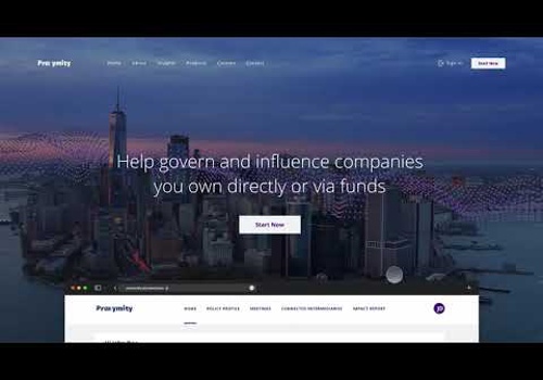 UX/UI Design Package Example: Proximity Landing Page