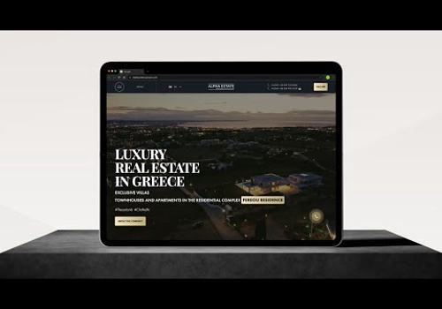 Web Development Package Example: Luxury Real Estate Website Development in Greece