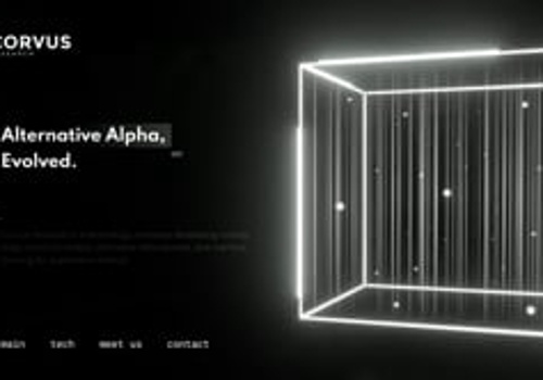 Web Design Package Example: Corvus Research - AI and WEB3 company