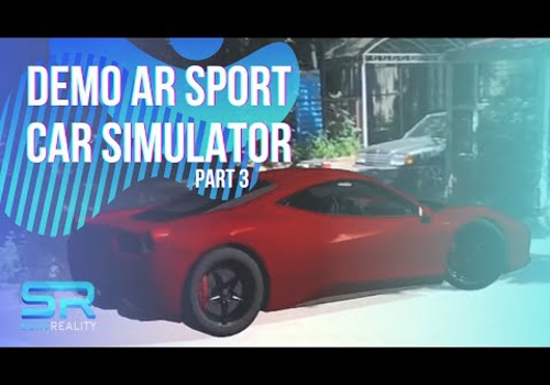 AR/VR Development Package Example: AR Sport Car Simulator for games on the street