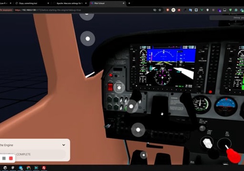 Web Development Package Example: Aviation Emergency Procedures WebAR Simulator