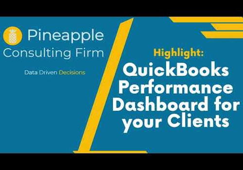 BI & Big Data Consulting & SI Package Example: Quickbooks Performance Dashboard