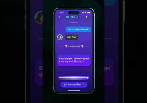 Video Production Package Example: Aura AI – Flirty AI App Promo Video | 13s Chatbot