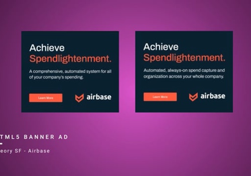 Advertising Package Example: HTML5 animated banners